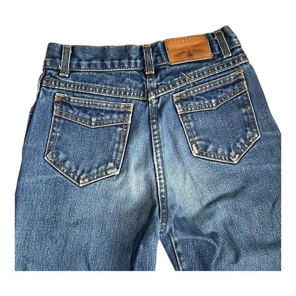 Vintage Britannia Jeans Size 13 Juniors 90s Straight Leg Paper Tag 100% Cotton - Picture 5 of 12
